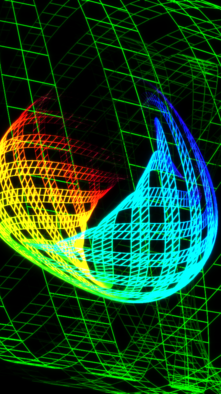 A torus projection render used as artwork for WireTorus